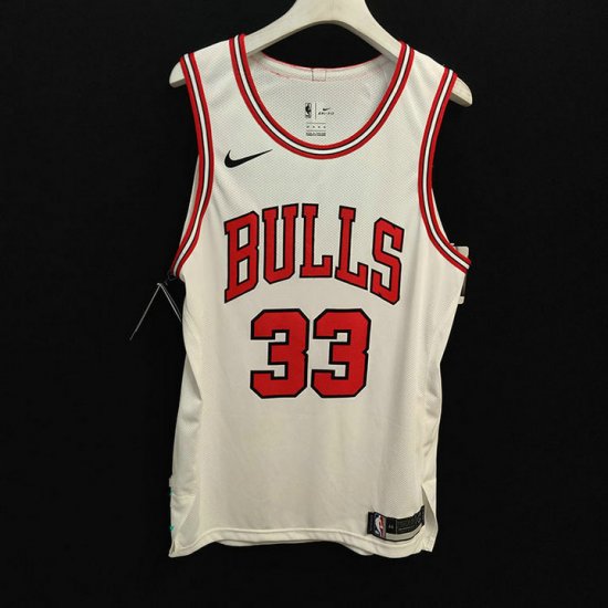 Scottie Pippen 33 Chicago Bulls jersey white player version